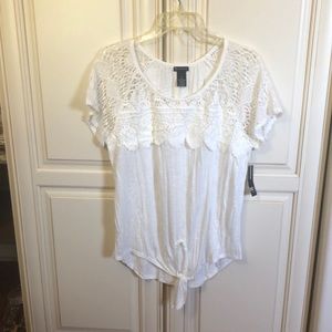 NWT Cream Top